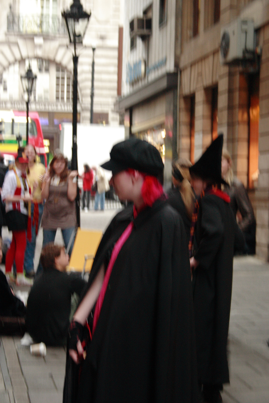 People queueing up for the Harry Potter book launch in London.