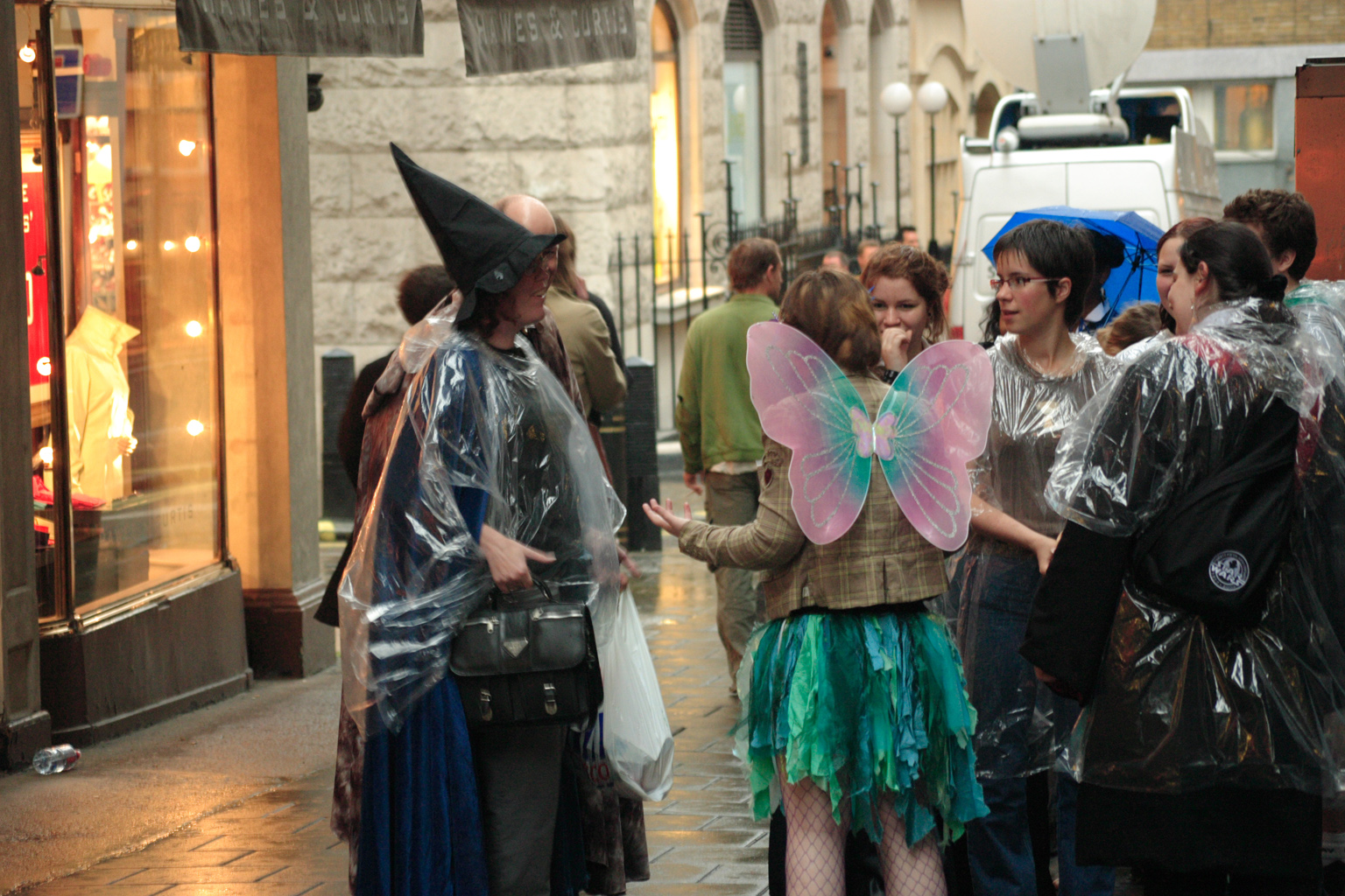 People queueing up for the Harry Potter book launch in London.