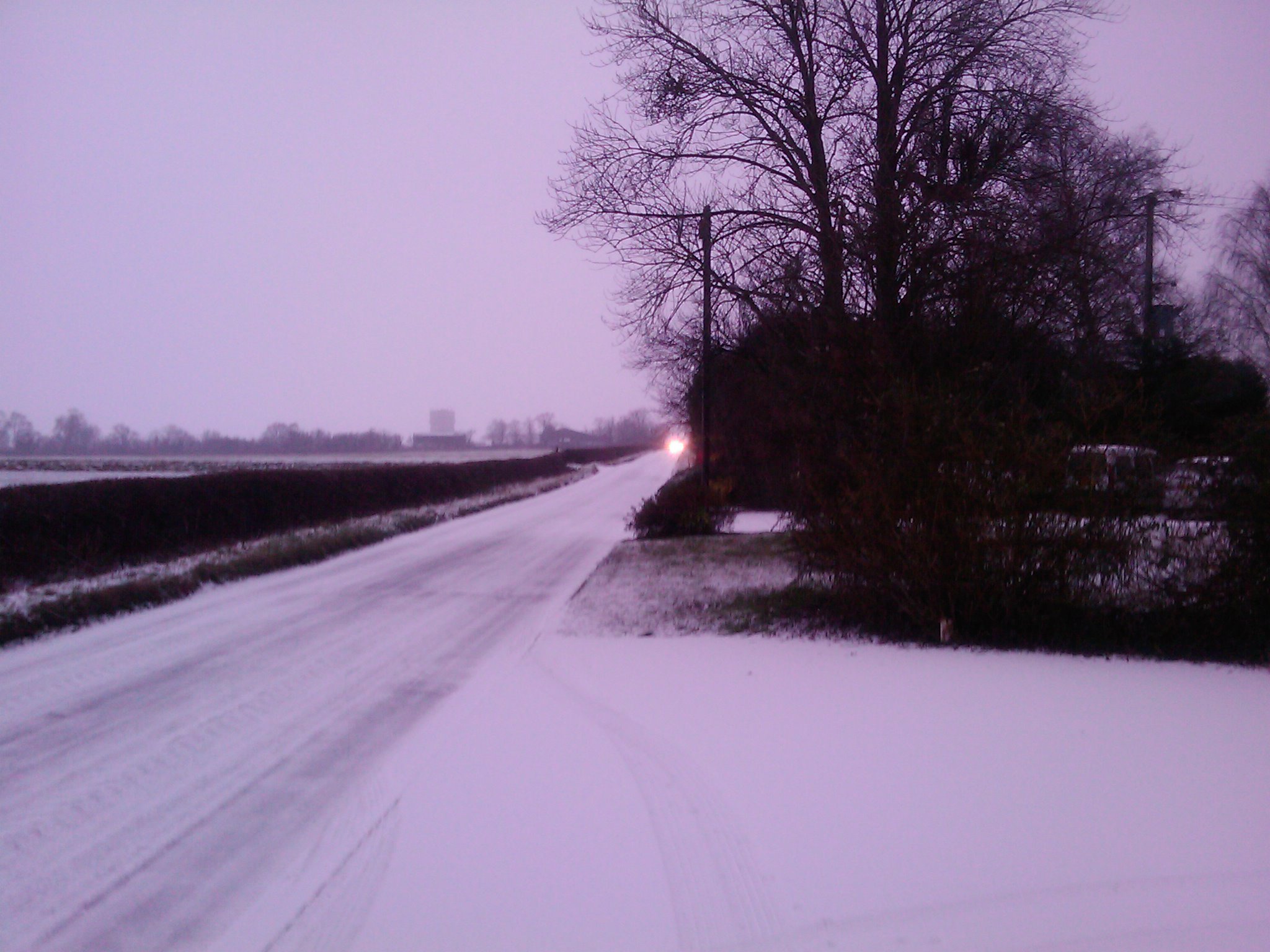 Snow near my office in Meppershall