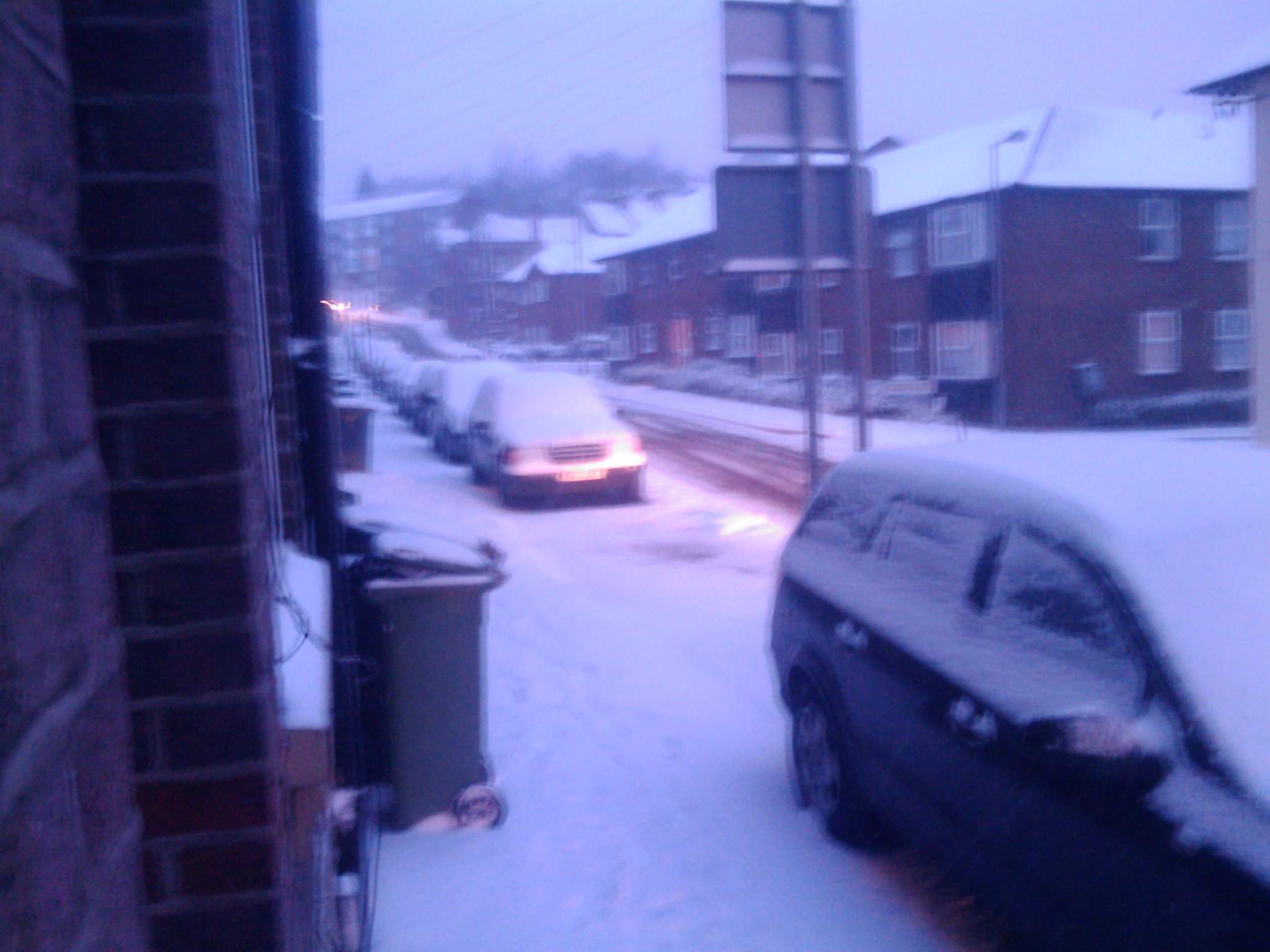 Luton gets hit hard by the snow