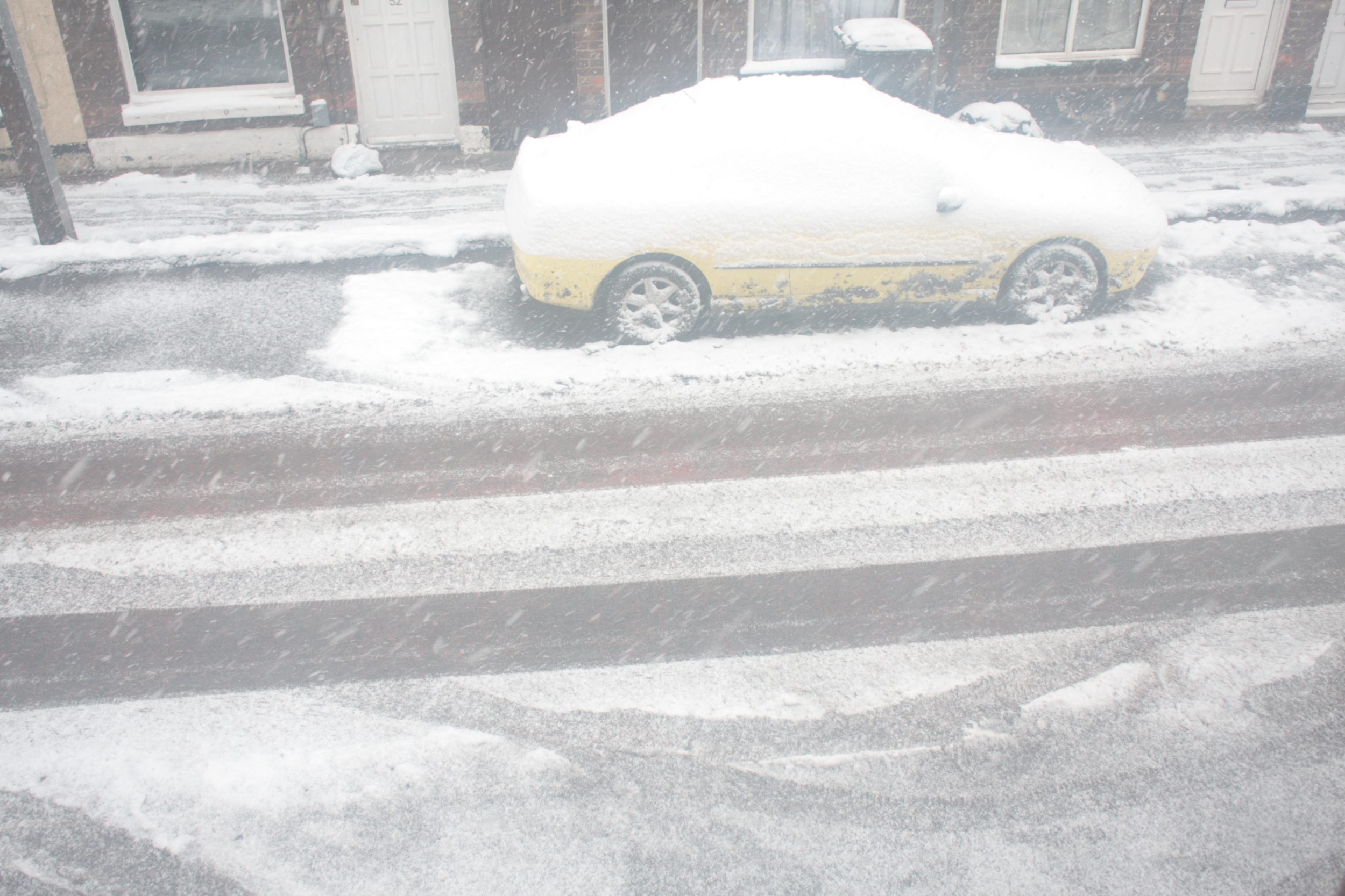 Luton gets hit hard by the snow