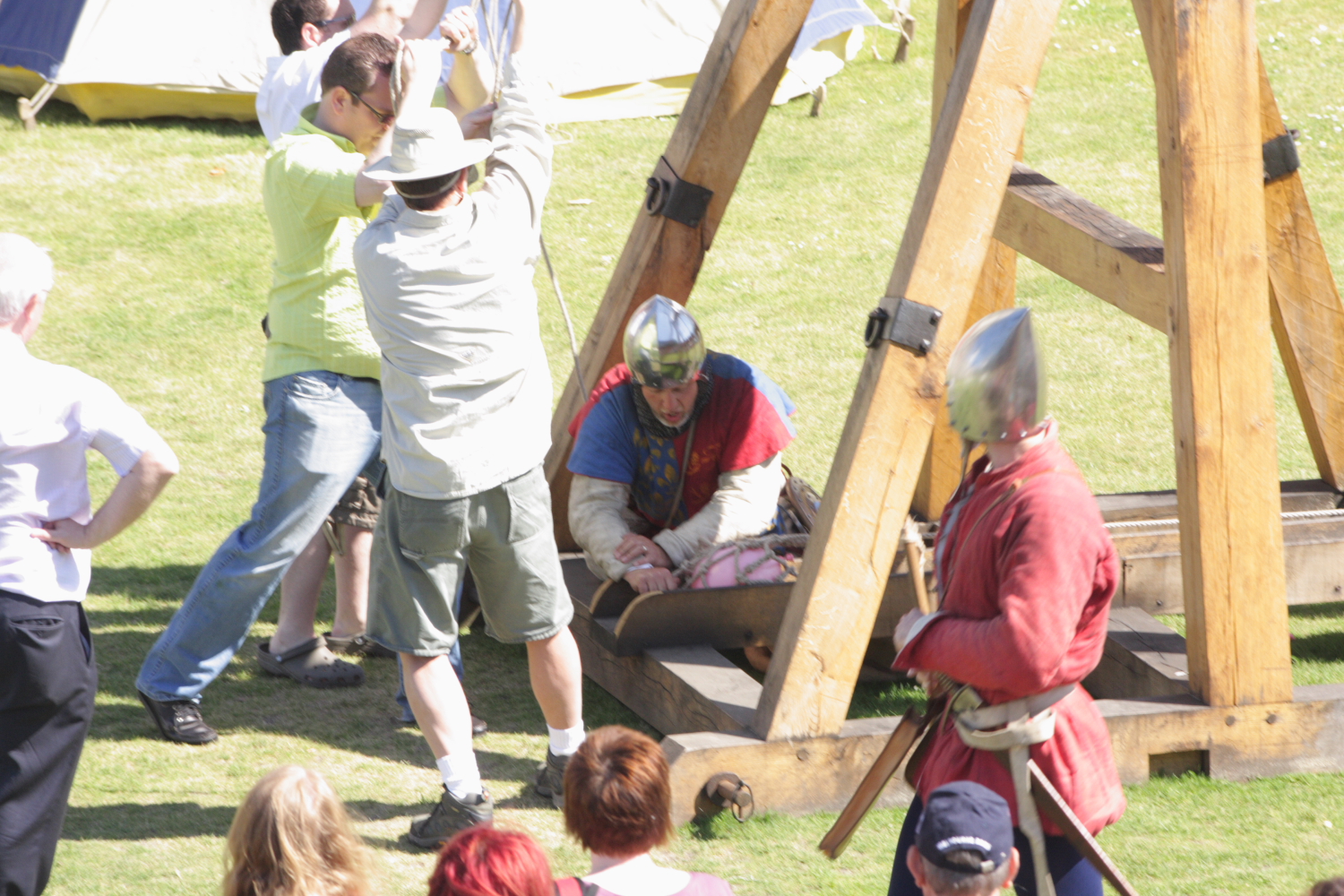 Siege Warfare demonstration at the Tower of London