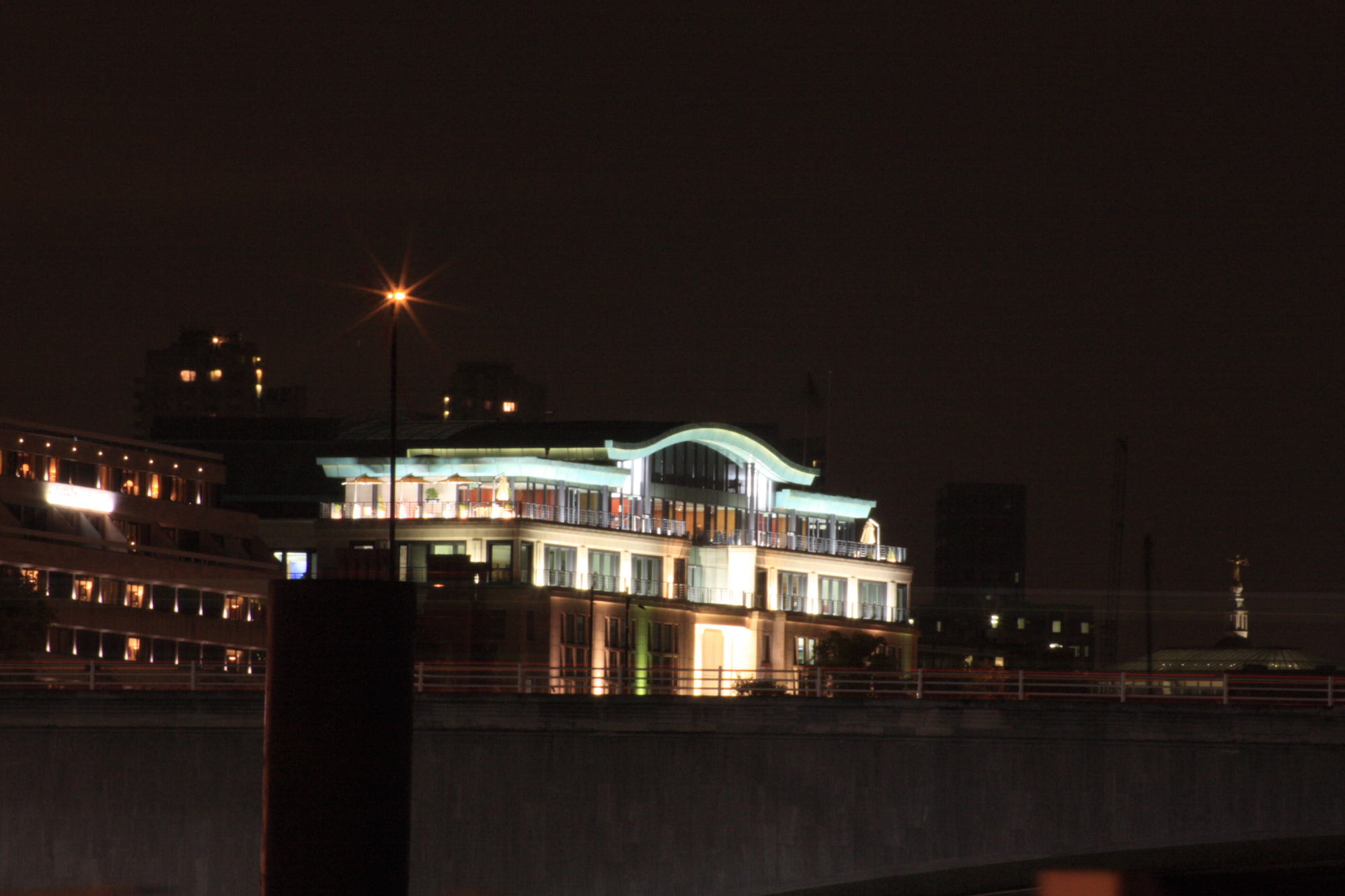 London at night.
