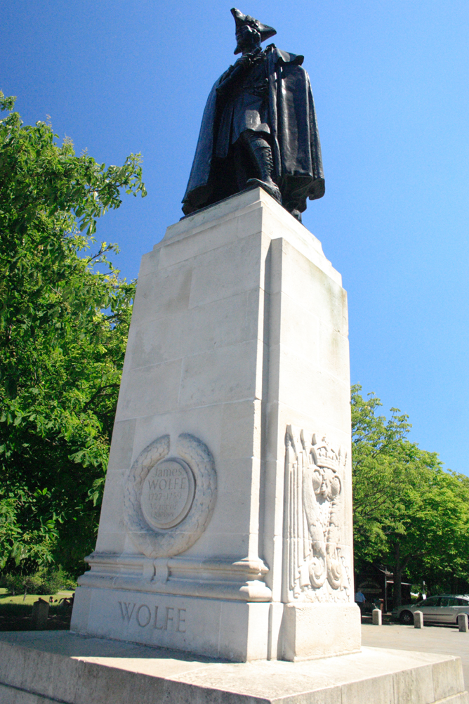 Statue of James Wolfe outside the Greenwich Observatory.