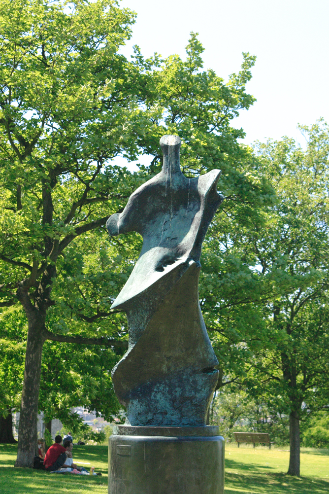 Abstract statue in Greenwich Park.